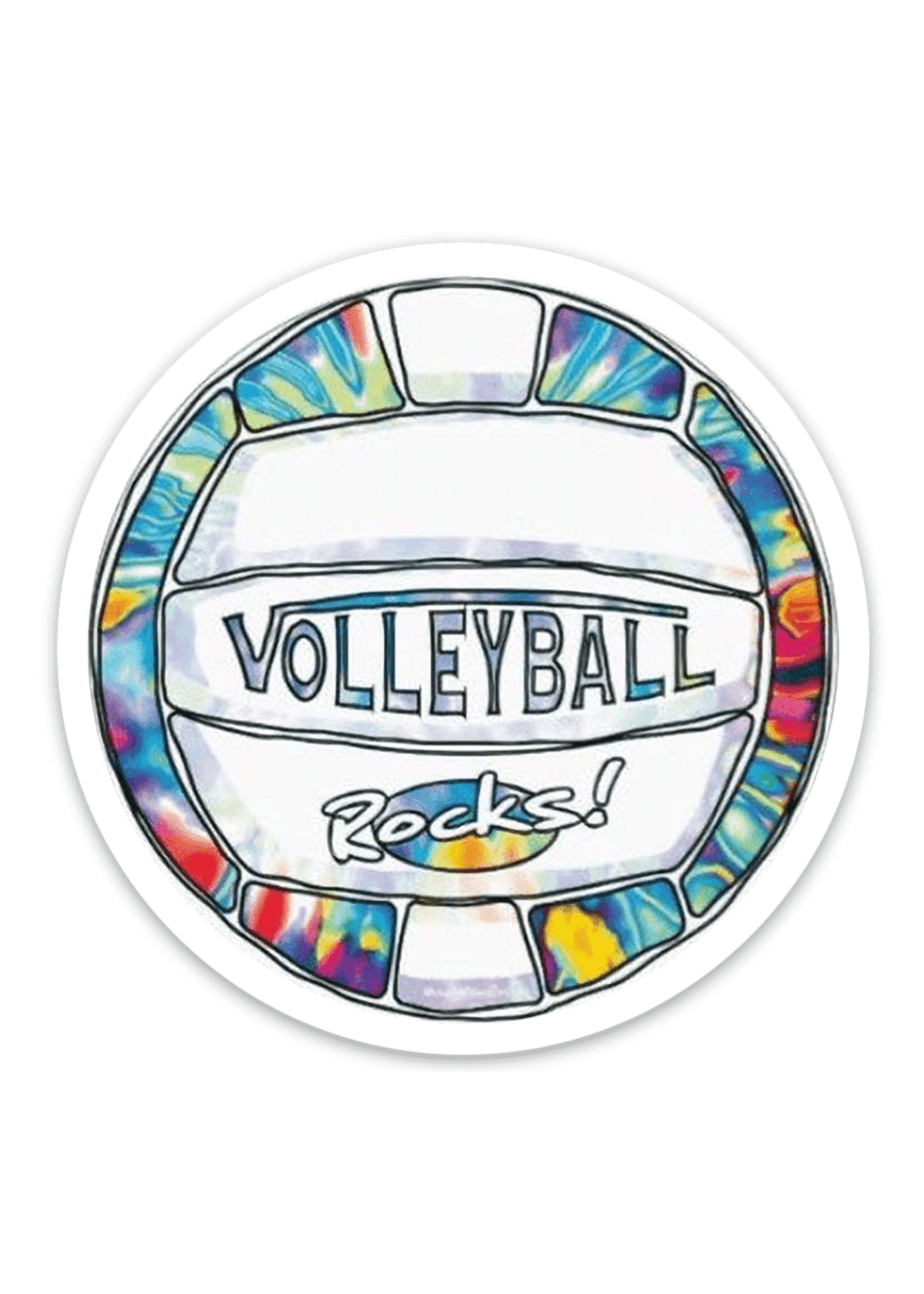 Volleyball Rocks Sticker